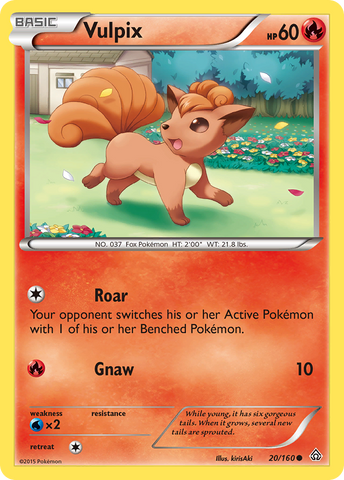 Vulpix (20/160) [XY: Primal Clash] - Destination Retro