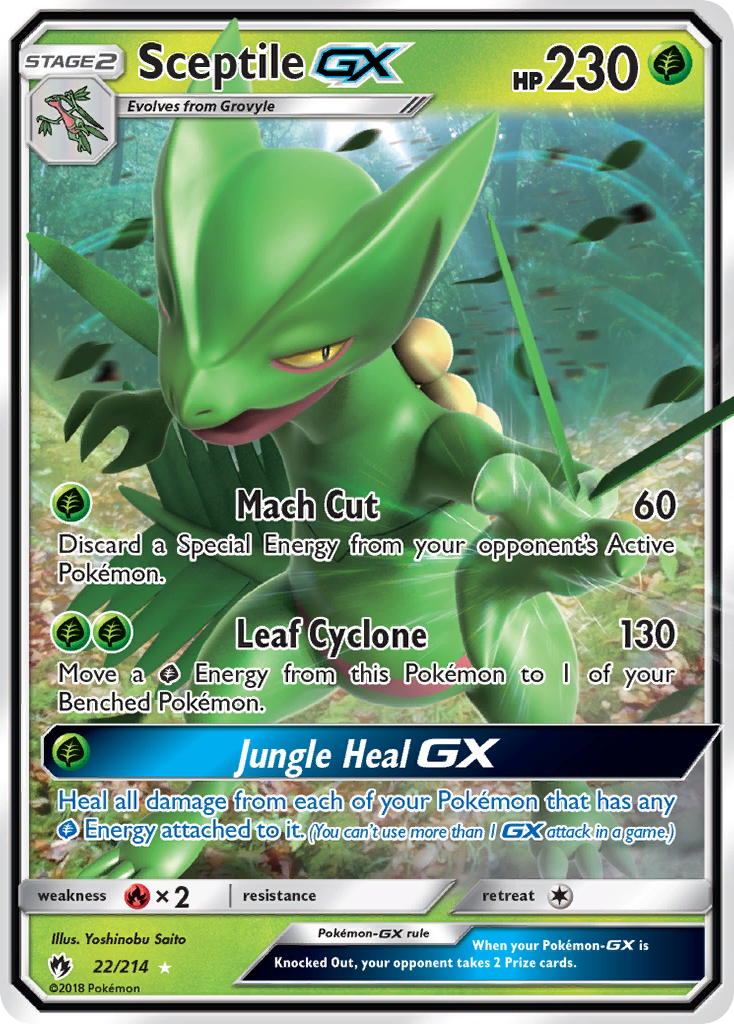 Sceptile GX (22/214) [Sun & Moon: Lost Thunder] - Destination Retro
