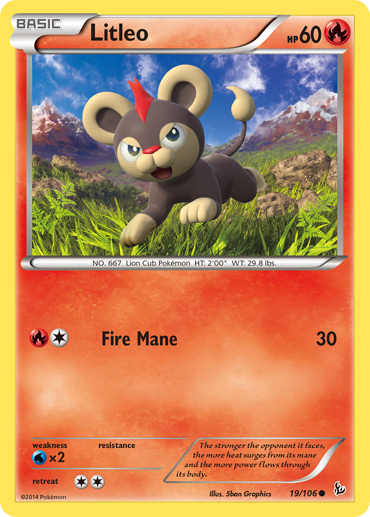 Litleo (19/106) [XY: Flashfire] - Destination Retro
