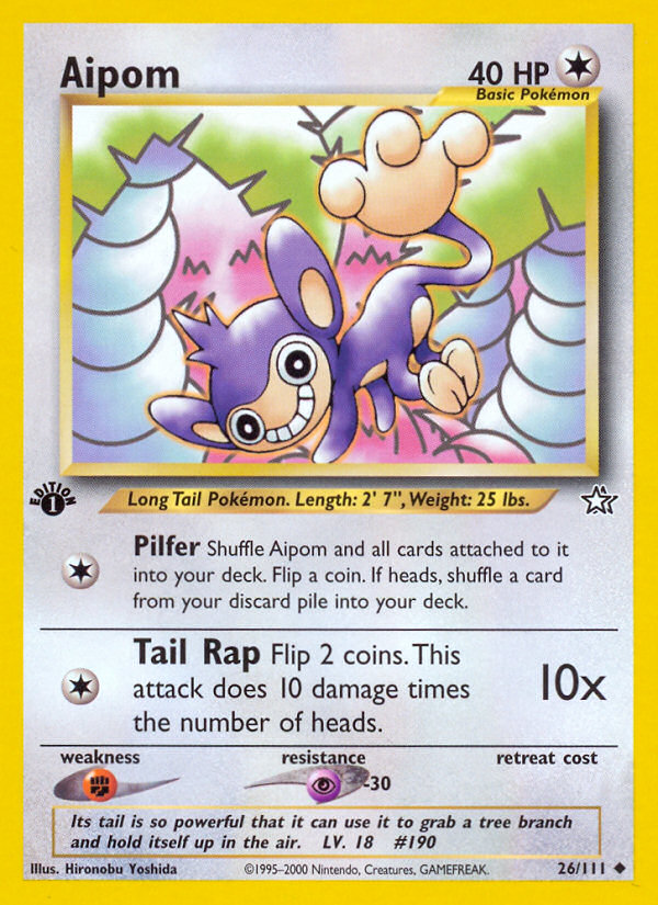 Aipom (26/111) [Neo Genesis 1st Edition] - Destination Retro