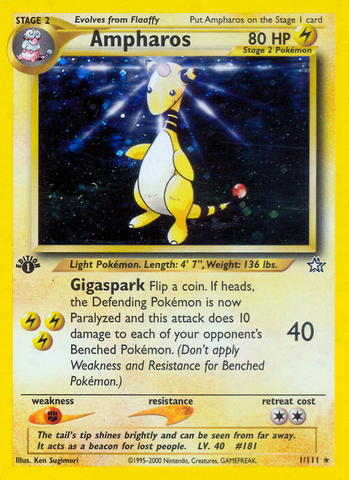 Ampharos (1/111) [Neo Genesis 1st Edition] - Destination Retro