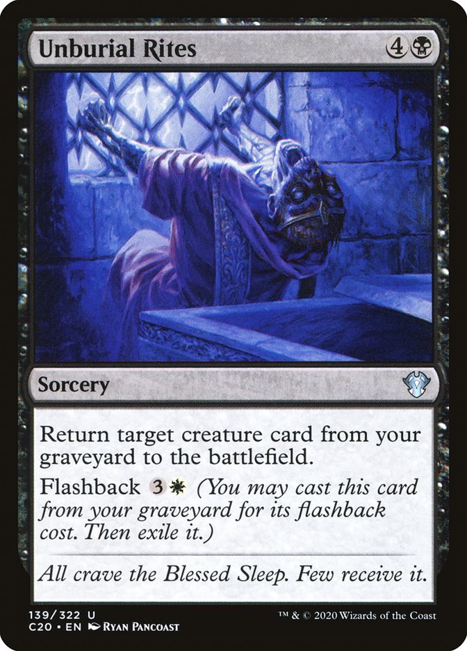 Unburial Rites [Commander 2020] - Destination Retro