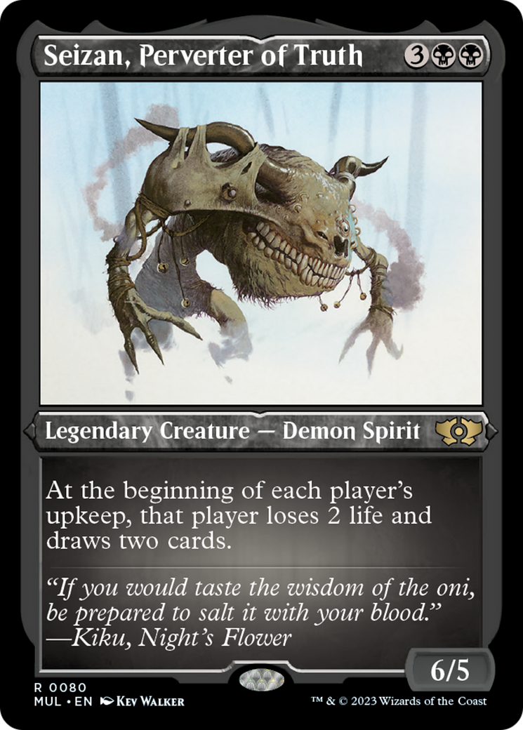 Seizan, Perverter of Truth (Foil Etched) [Multiverse Legends] - Destination Retro