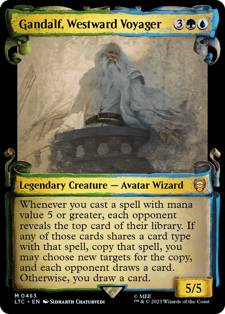 Gandalf, Westward Voyager [The Lord of the Rings: Tales of Middle-Earth Commander Showcase Scrolls] - Destination Retro