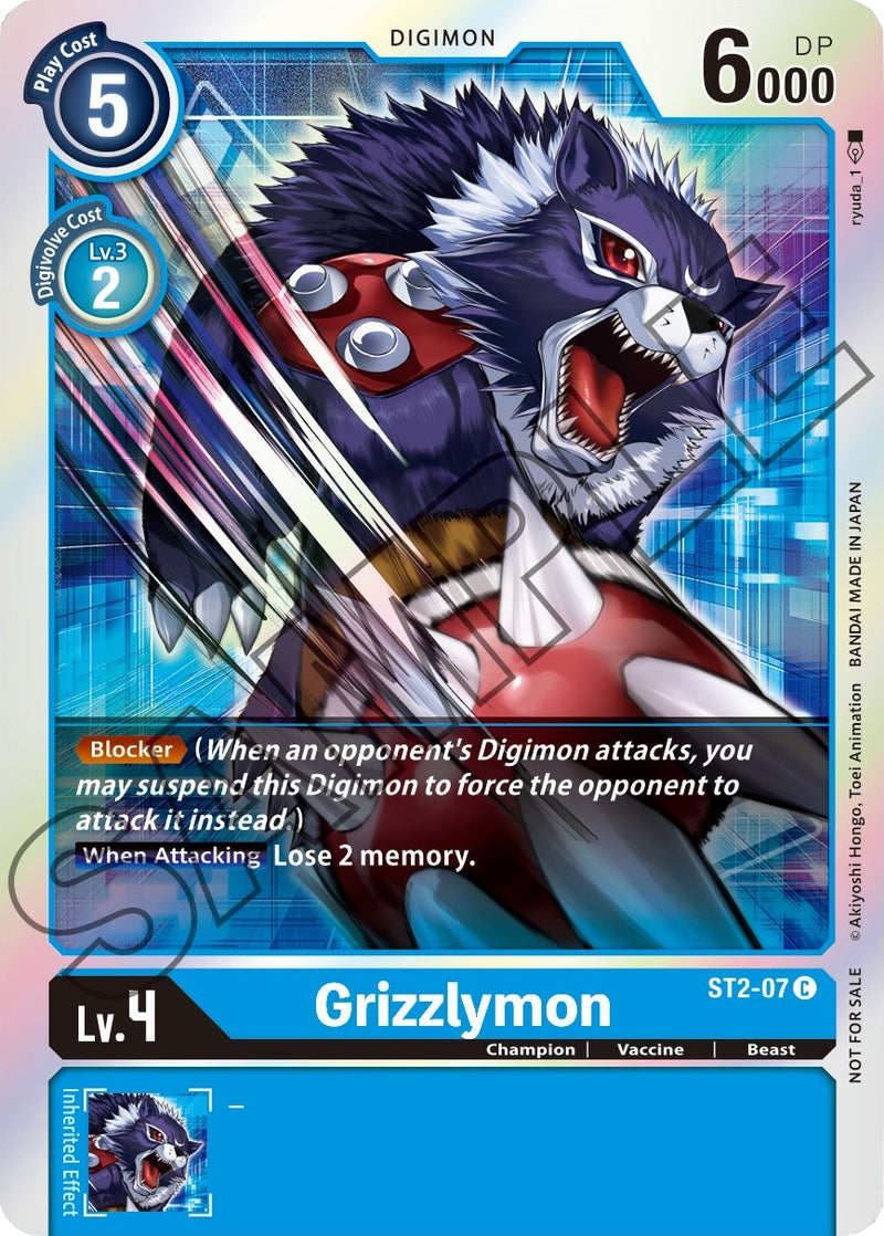 Grizzlymon [ST2-07] (Event Pack 1) [Starter Deck: Cocytus Blue Promos] - Destination Retro