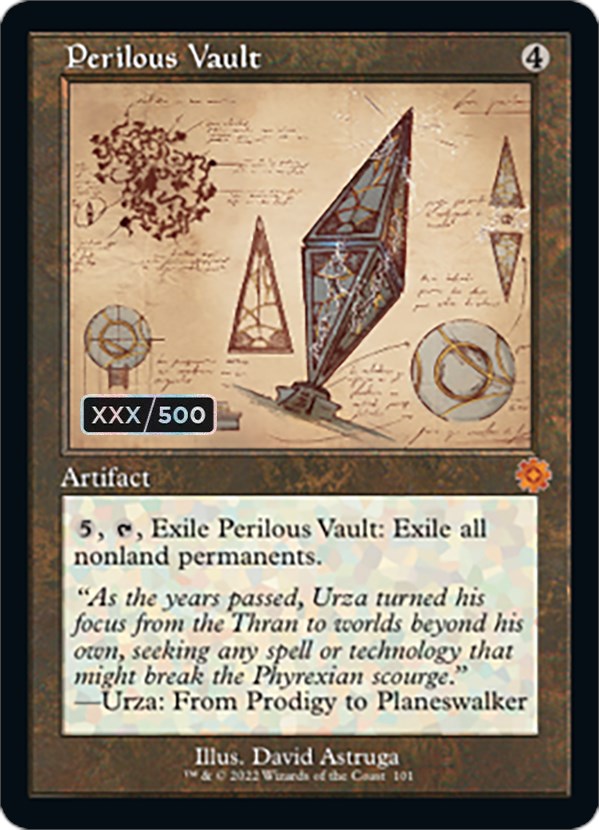 Perilous Vault (Retro Schematic) (Serial Numbered) [The Brothers' War Retro Artifacts] - Destination Retro