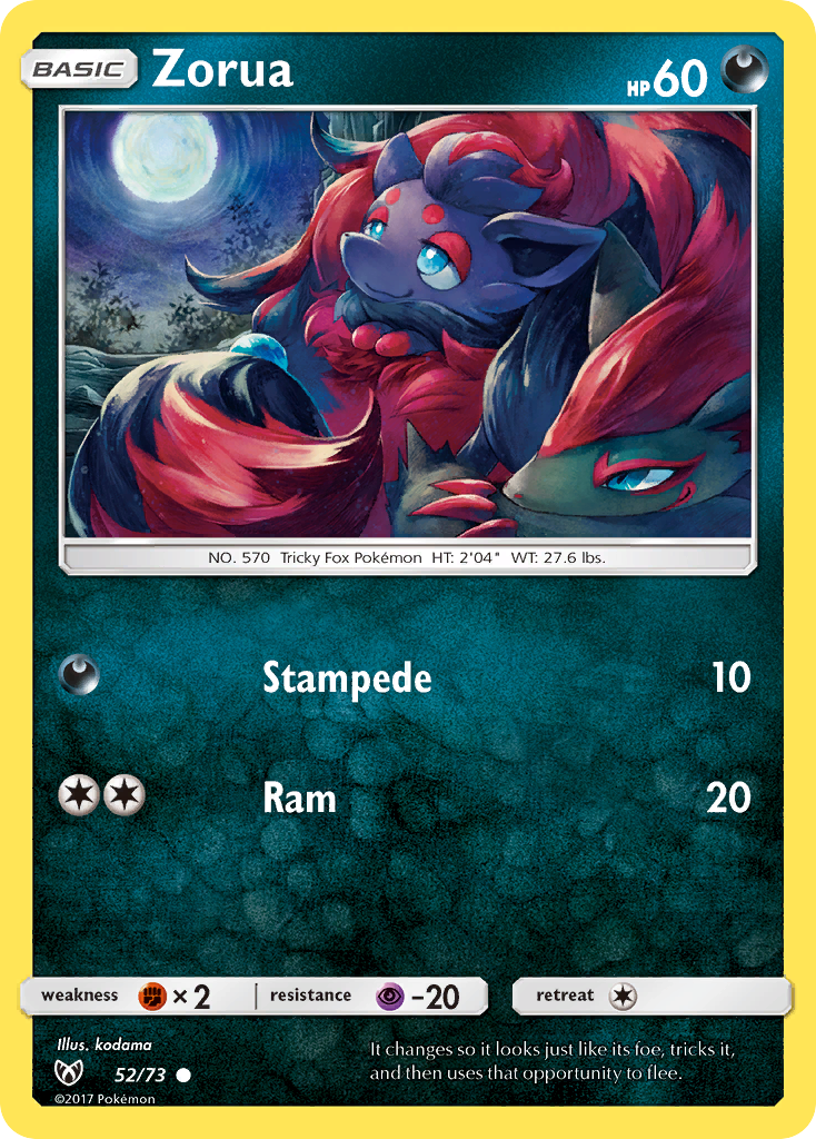 Zorua (52/73) [Sun & Moon: Shining Legends] - Destination Retro