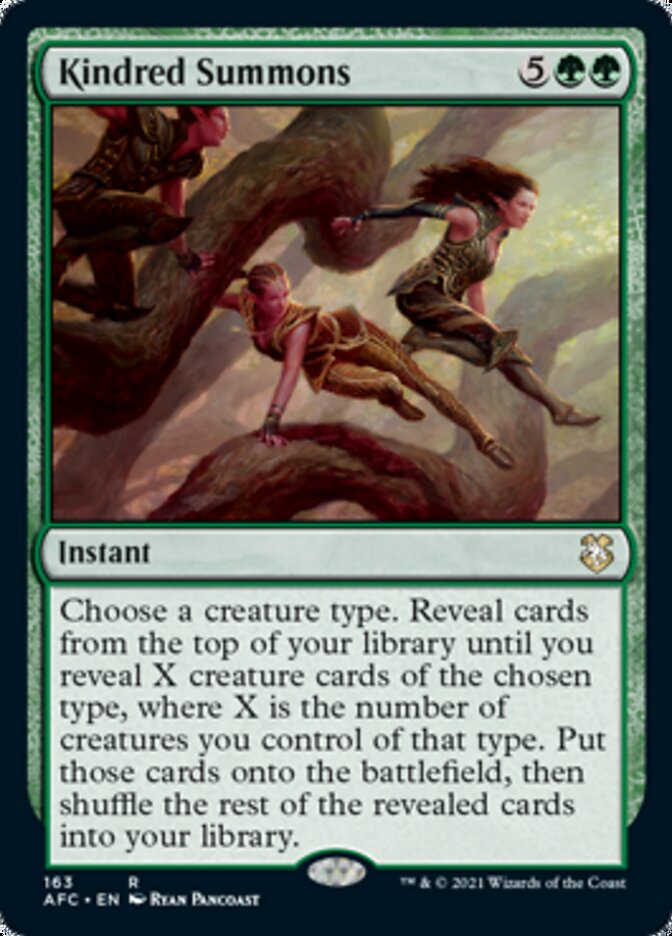 Kindred Summons [Dungeons & Dragons: Adventures in the Forgotten Realms Commander] - Destination Retro