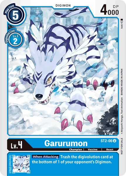 Garurumon [ST2-06] (Alternate Art) [Starter Deck: Cocytus Blue] - Destination Retro