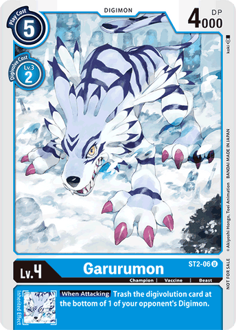 Garurumon [ST2-06] (Alternate Art) [Starter Deck: Cocytus Blue] - Destination Retro