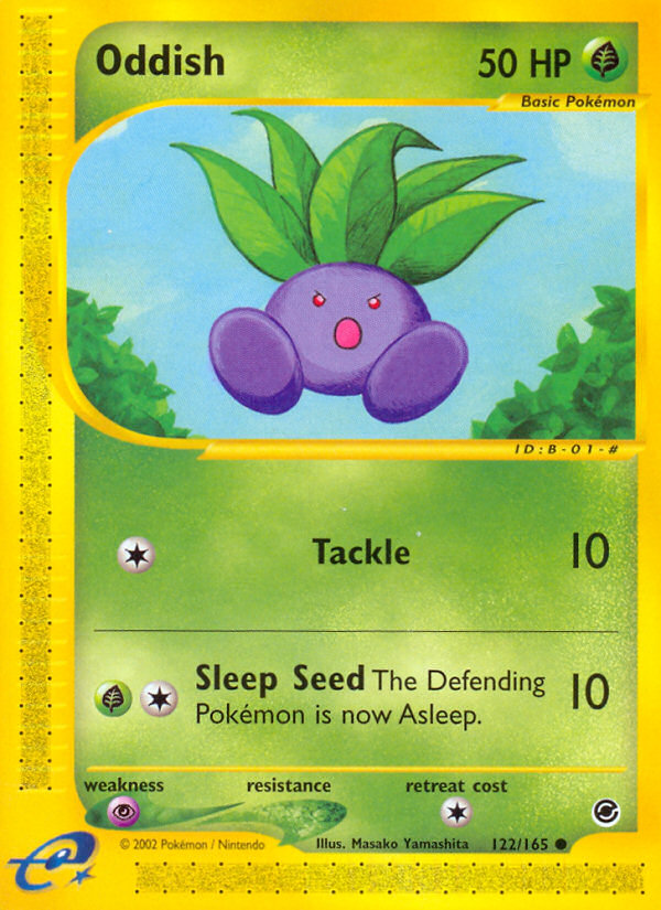 Oddish (122/165) [Expedition: Base Set] - Destination Retro