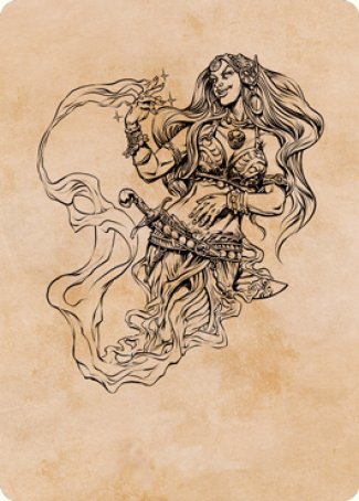 Djinni Windseer (Showcase) Art Card [Dungeons & Dragons: Adventures in the Forgotten Realms Art Series] - Destination Retro