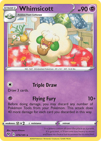 Whimsicott (76) [Sword & Shield: Vivid Voltage] - Destination Retro