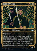Brazen Upstart (Showcase Golden Age Gilded Foil) [Streets of New Capenna] - Destination Retro