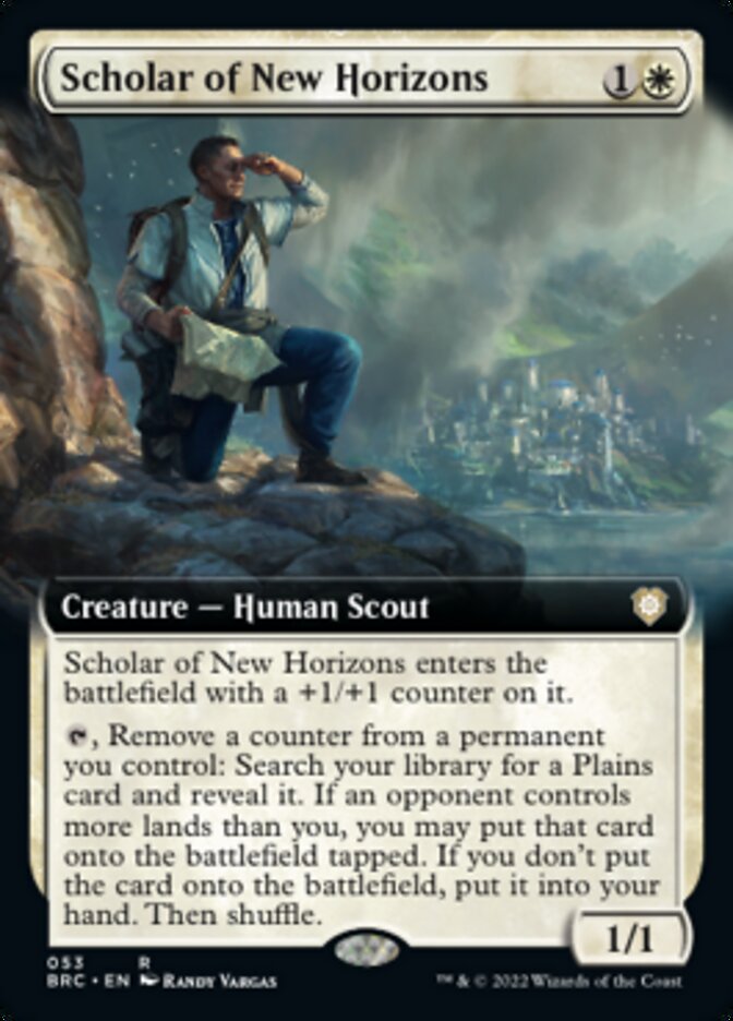 Scholar of New Horizons (Extended Art) [The Brothers' War Commander] - Destination Retro