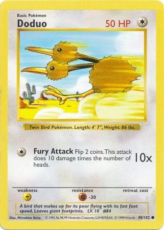 Doduo (48/102) [Base Set Shadowless Unlimited] - Destination Retro