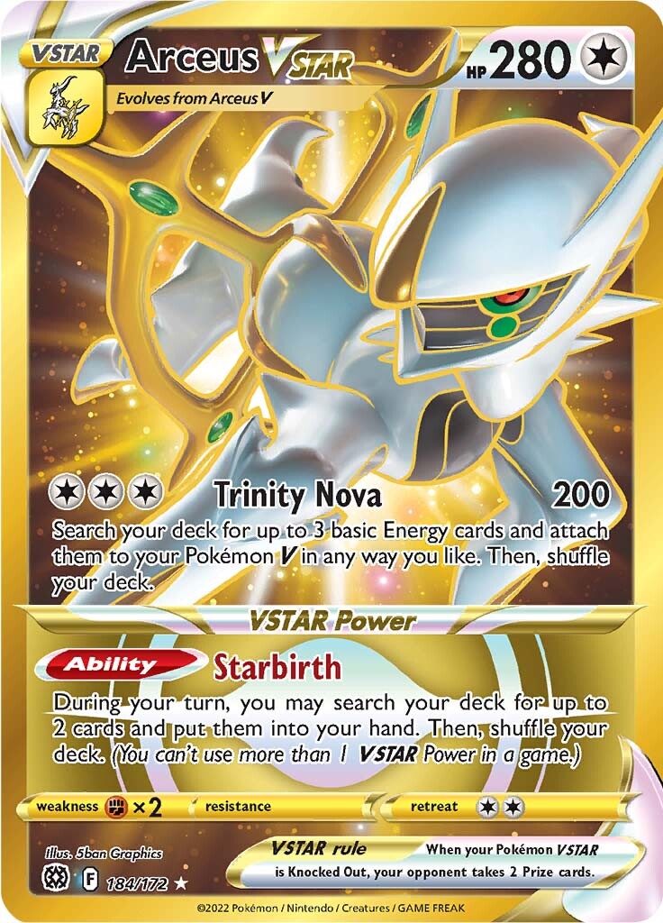 Arceus VSTAR (184/172) [Sword & Shield: Brilliant Stars] - Destination Retro