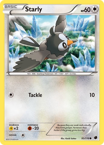 Starly (95/116) [Black & White: Plasma Freeze] - Destination Retro