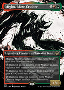 Migloz, Maze Crusher (Borderless Ichor Step-and-Compleat Foil) [Phyrexia: All Will Be One] - Destination Retro
