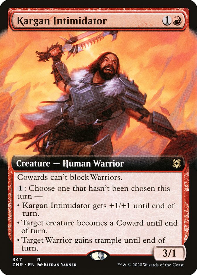 Kargan Intimidator (Extended Art) [Zendikar Rising] - Destination Retro