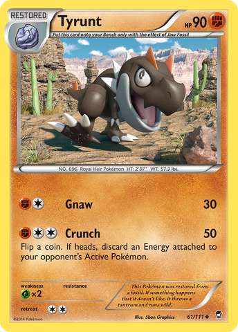 Tyrunt (61/111) [XY: Furious Fists] - Destination Retro