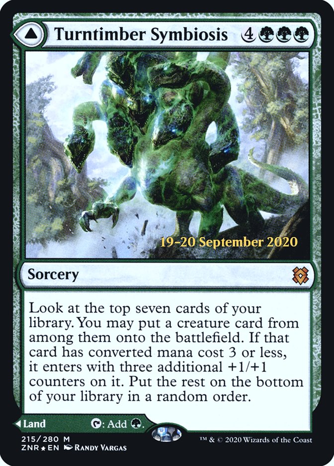 Turntimber Symbiosis // Turntimber, Serpentine Wood  [Zendikar Rising Prerelease Promos] - Destination Retro