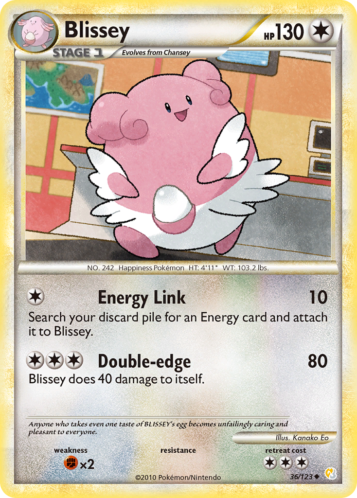 Blissey (36/123) [HeartGold & SoulSilver: Base Set] - Destination Retro