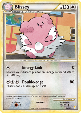 Blissey (36/123) [HeartGold & SoulSilver: Base Set] - Destination Retro