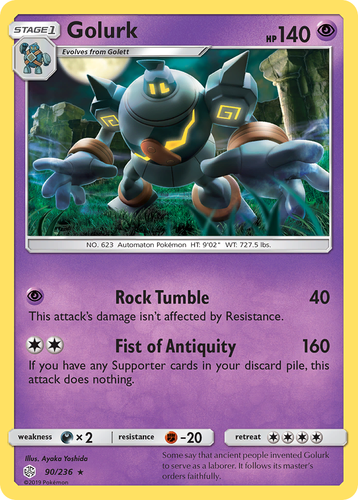 Golurk (90/236) [Sun & Moon: Cosmic Eclipse] - Destination Retro
