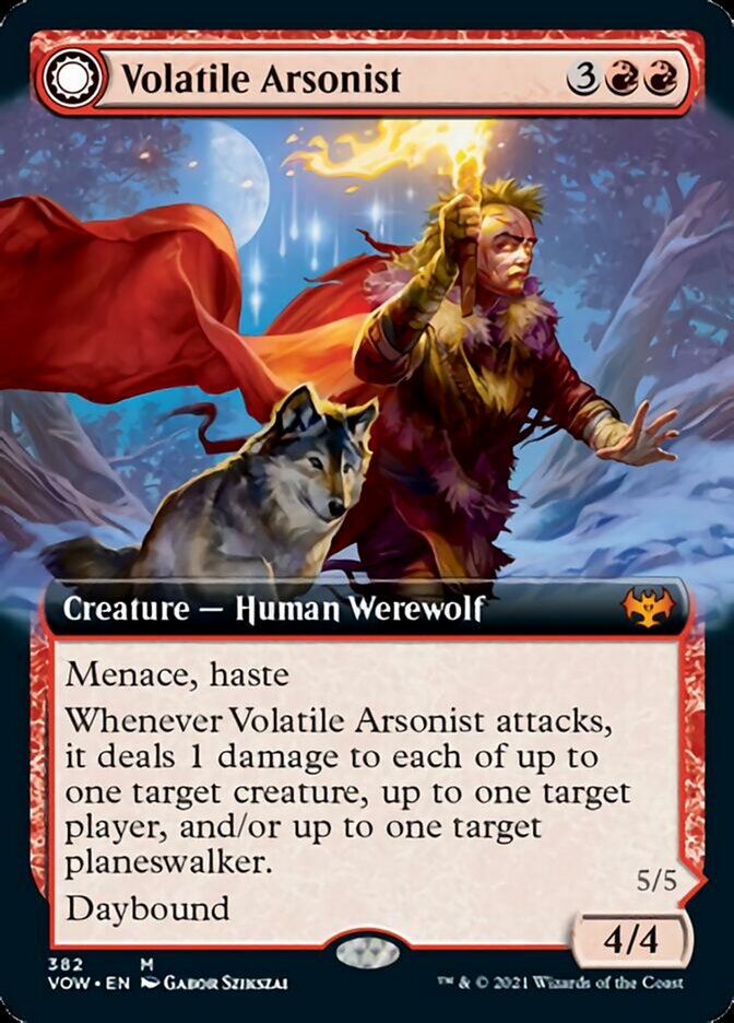 Volatile Arsonist // Dire-Strain Anarchist (Extended) [Innistrad: Crimson Vow] - Destination Retro