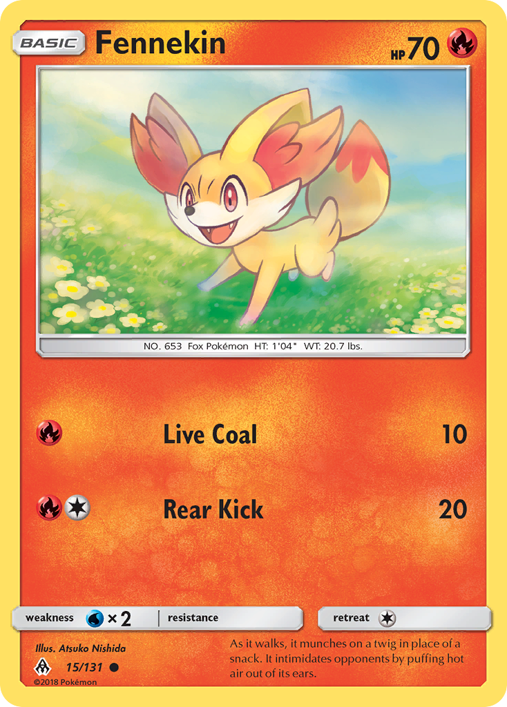 Fennekin (15/131) [Sun & Moon: Forbidden Light] - Destination Retro