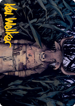 Fleshtaker Art Card (Gold-Stamped Signature) [Innistrad: Midnight Hunt Art Series] - Destination Retro
