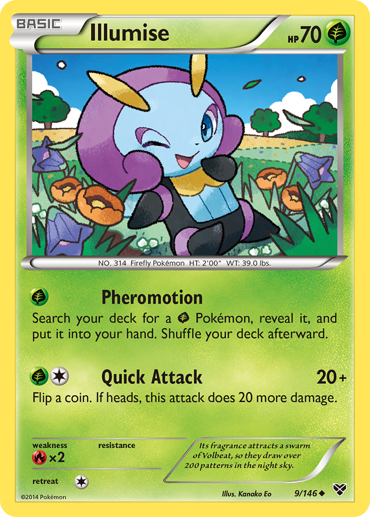 Illumise (9/146) [XY: Base Set] - Destination Retro