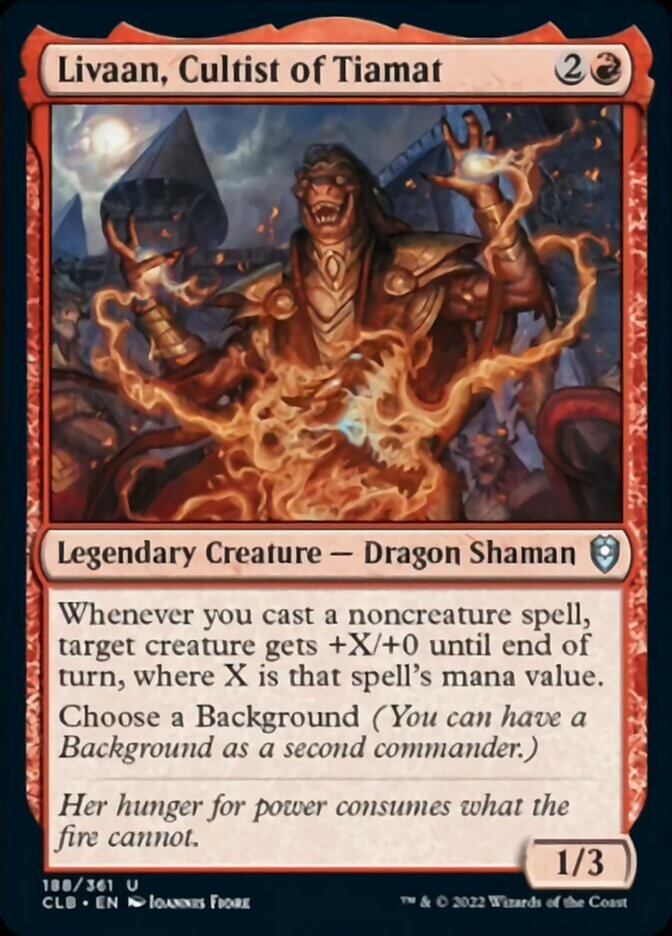 Livaan, Cultist of Tiamat [Commander Legends: Battle for Baldur's Gate] - Destination Retro