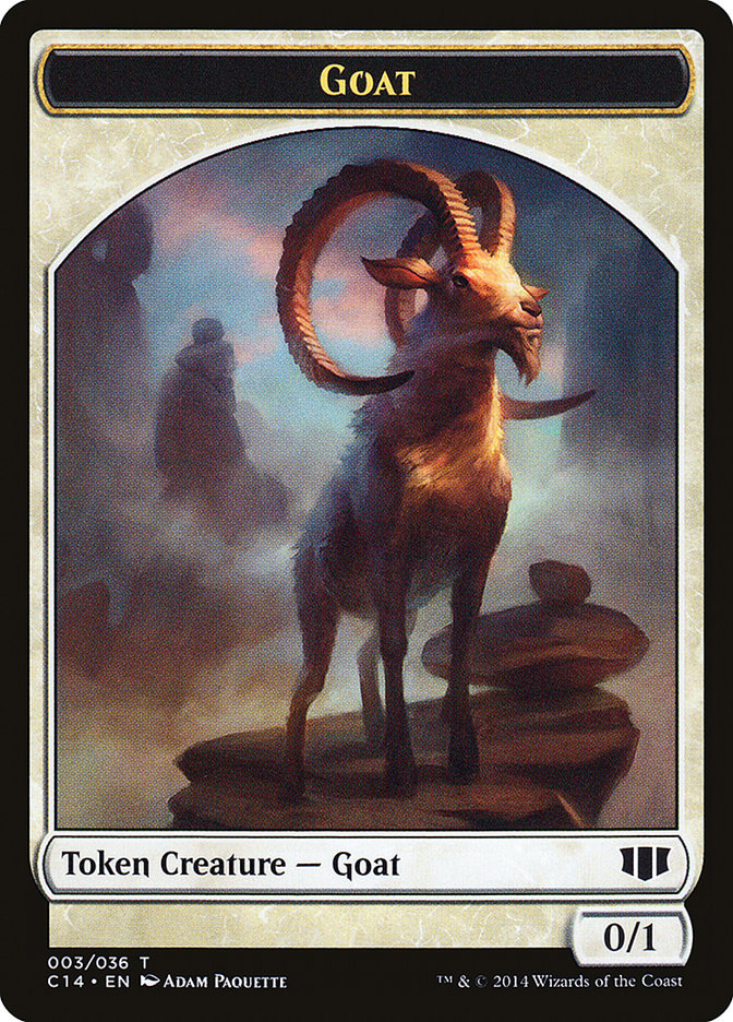 Goblin // Goat Double-sided Token [Commander 2014 Tokens] - Destination Retro