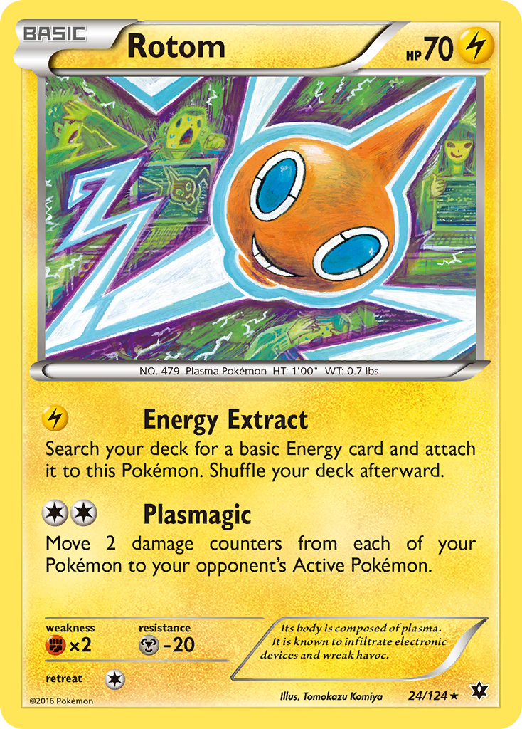Rotom (24/124) [XY: Fates Collide] - Destination Retro