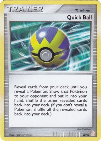 Quick Ball (10/11) [Diamond & Pearl: Trainer Kit] - Destination Retro