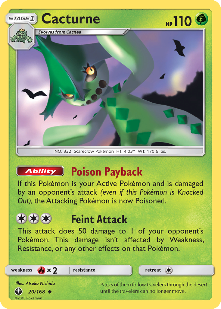 Cacturne (20/168) [Sun & Moon: Celestial Storm] - Destination Retro