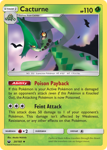 Cacturne (20/168) [Sun & Moon: Celestial Storm] - Destination Retro