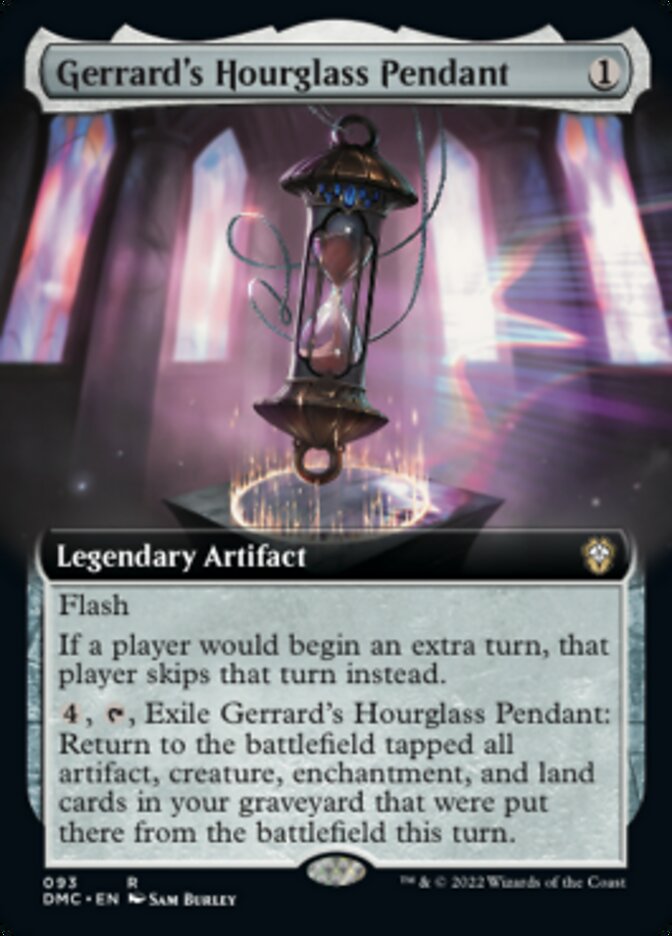 Gerrard's Hourglass Pendant (Extended Art) [Dominaria United Commander] - Destination Retro