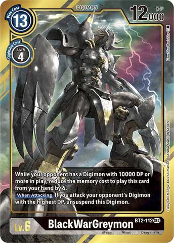 BlackWarGreymon [BT2-112] (Alternate Art) [Release Special Booster Ver.1.5] - Destination Retro
