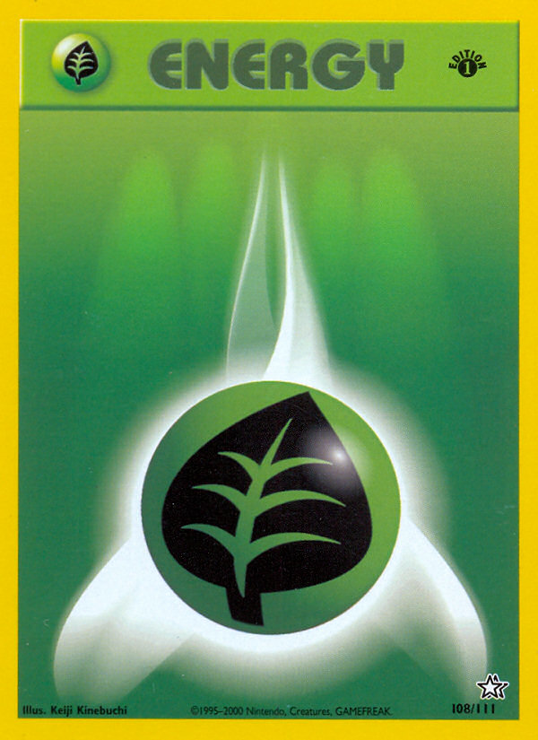 Grass Energy (108/111) [Neo Genesis 1st Edition] - Destination Retro