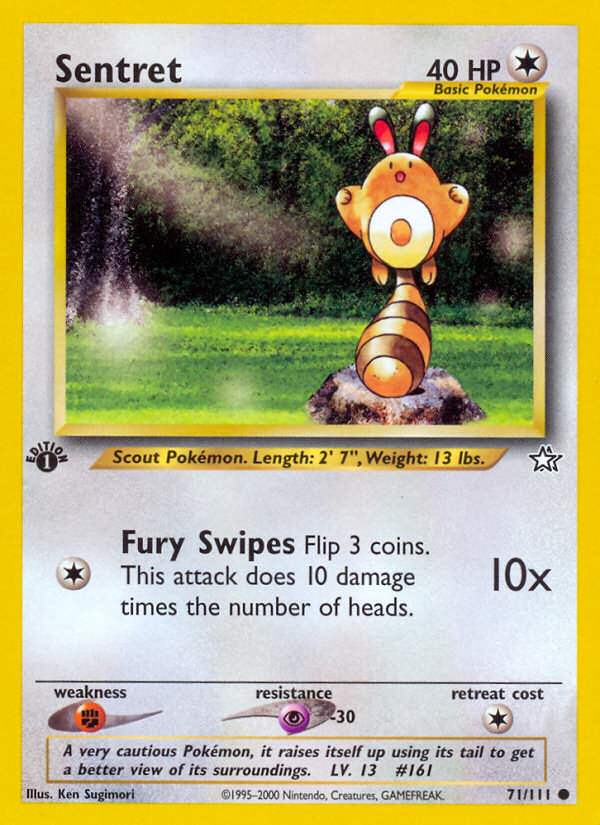 Sentret (71/111) [Neo Genesis 1st Edition] - Destination Retro