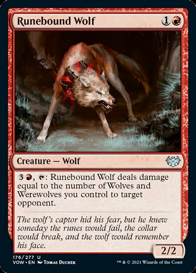 Runebound Wolf [Innistrad: Crimson Vow] - Destination Retro