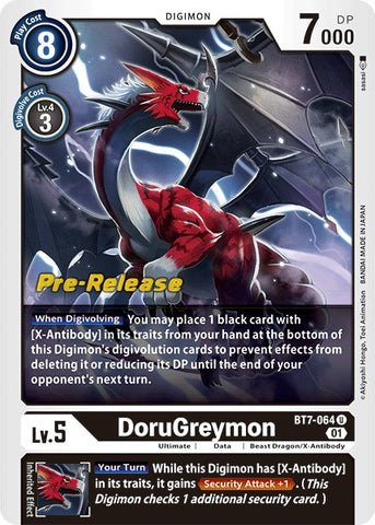 DoruGreymon [BT7-064] [Next Adventure Pre-Release Cards] - Destination Retro