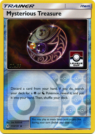 Mysterious Treasure (113/131) (League Promo Staff) [Sun & Moon: Forbidden Light] - Destination Retro