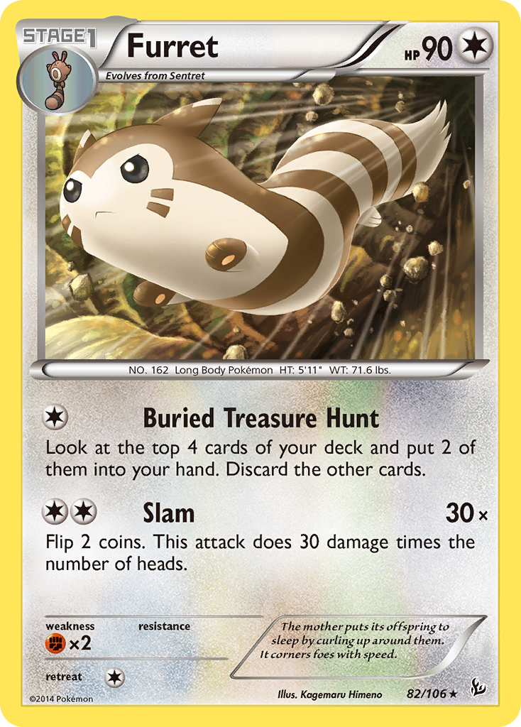 Furret (82/106) [XY: Flashfire] - Destination Retro