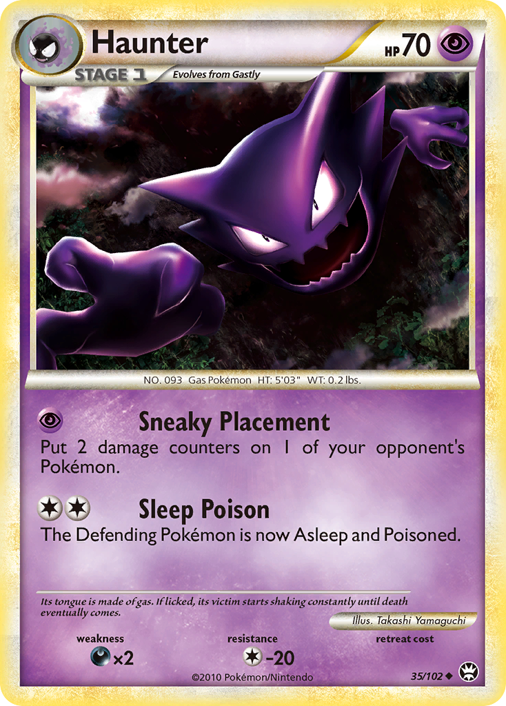 Haunter (35/102) [HeartGold & SoulSilver: Triumphant] - Destination Retro