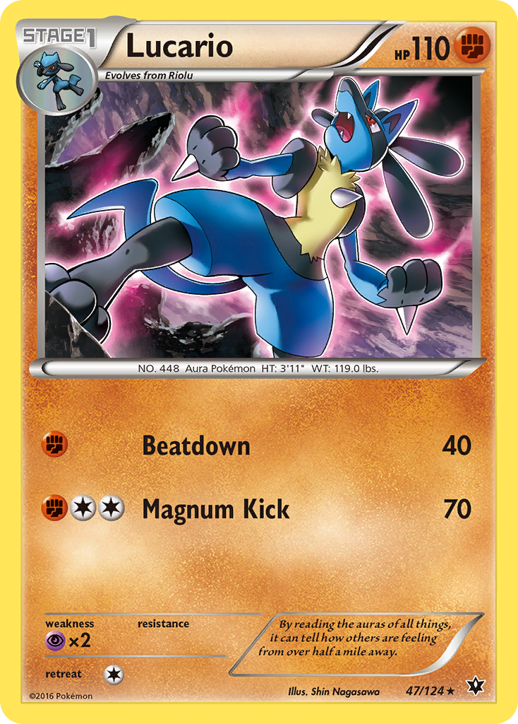 Lucario (47/124) [XY: Fates Collide] - Destination Retro