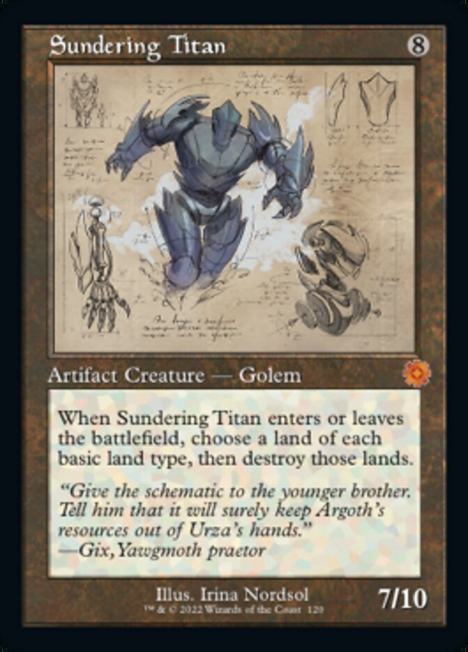 Sundering Titan (Retro Schematic) [The Brothers' War Retro Artifacts] - Destination Retro